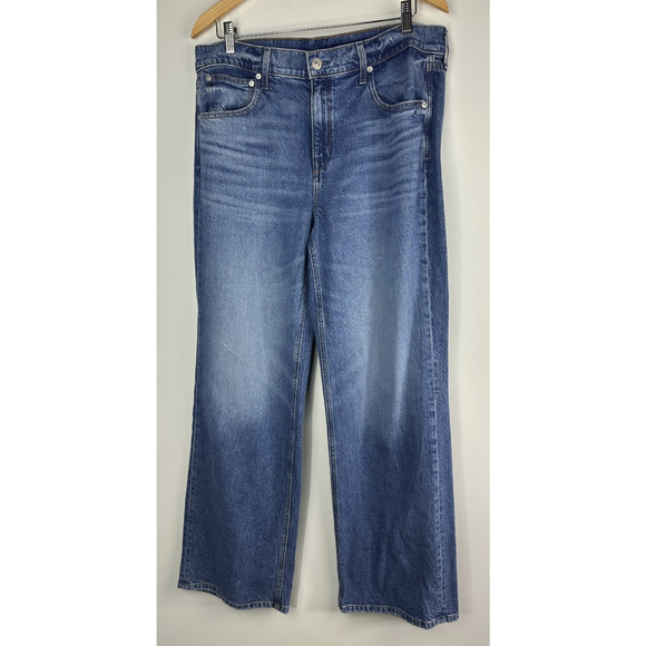 AYR The Secret Sauce High Rise Loose Straight Leg Jeans Blue Denim Women's 32 - Picture 2 of 11